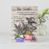 Invitation Citrouilles d'Halloween (Debout devant)