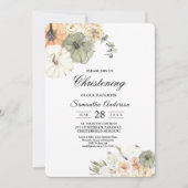 Invitation Citrouilles et fleurs d'aquarelle modernes (Devant)