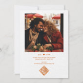 Invitation Citrouilles et Prosecco Élégante Fête de Mariage d (Dos)