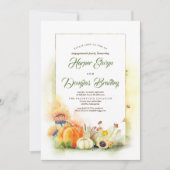 Invitation Citrouilles et tournesols Automne (Devant)