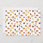 Invitation Citrouilles et Wedding shower de mariage du minist (Dos)