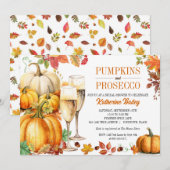 Invitation Citrouilles et Wedding shower de mariage du minist (Devant / Derrière)