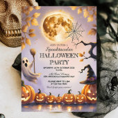 Invitation Citrouilles, Fantôme & Pleine lune Éffrayante Hall