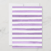 Invitation Citrouilles floraux violets et blancs Baby shower  (Dos)