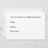 Invitation Citrouilles heureux de Halloween (Dos)