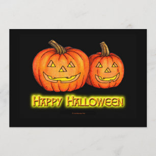 Invitation Citrouilles heureux de Halloween