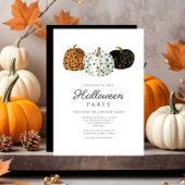 Invitation Citrouilles Mignonnes Halloween