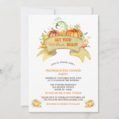 Invitation Citrouilles Préparez Vos Gros Pantalons Thankesgiv (Devant)