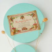 Invitation Citrouilles rétro stylés Thanksgiving