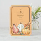 Invitation Citrouilles Trois (Debout devant)