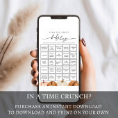 Invitation Citrouilles Trouvez l'invité Baby Bingo Game Card