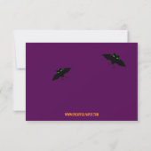 Invitation Citrouilles vertes/violettes encadrées - Invitatio (Dos)
