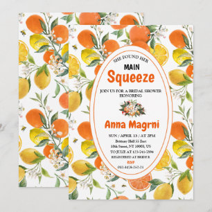 Invitation Citrus a trouvé son grand amour : Shower de mariag