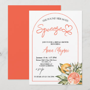 Invitation Citrus a trouvé son grand amour : Shower de mariag
