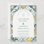 Invitation Citrus Botanical Summer Wedding (Devant)