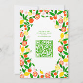 Invitation Citrus Celebration CUSTOM QR Code BABY SHOWER (Dos)