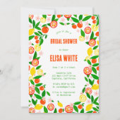 Invitation Citrus Celebration CUSTOM Summer BRIDAL SHOWER (Devant)