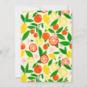 Invitation Citrus Celebration CUSTOM Summer BRIDAL SHOWER (Dos)