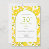 Invitation Citrus citron 30e anniversaire (Devant)