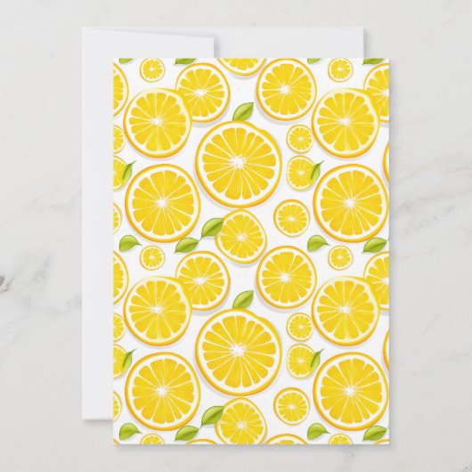 Invitation Citrus citron 30e anniversaire (Dos)