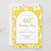 Invitation Citrus citron 60e anniversaire (Devant)