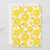 Invitation Citrus citron 80e anniversaire (Dos)