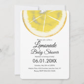 Invitation Citrus citron Abstrait Baby shower de citronnelle  (Devant)