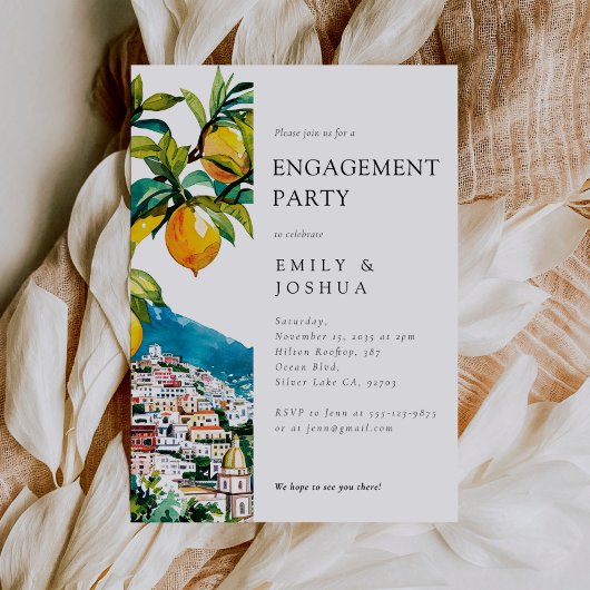 Invitation Citrus citron Amalfi