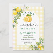 Invitation Citrus citron Baby shower Jaune Genre Neutre (Devant)