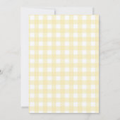 Invitation Citrus citron Baby shower Jaune Genre Neutre (Dos)