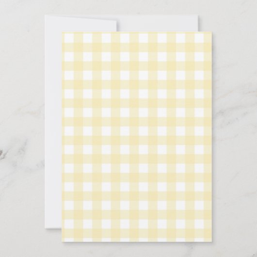 Invitation Citrus citron Baby shower Jaune Genre Neutre (Dos)