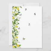 Invitation Citrus citron Baby shower moderne (Dos)