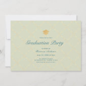 Invitation Citrus citron couronne photo Graduation (Dos)