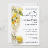 Invitation Citrus citron Limoncello Italie Destination Mariag (Devant)