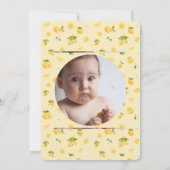 Invitation Citrus citron Merci photo (Dos)