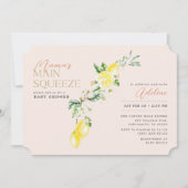 Invitation Citrus Citrus Mama Baby shower principal de Squeez (Devant)