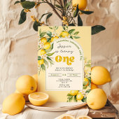 Invitation Citrus de citron Méditerranée 1er anniversaire