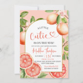 Invitation Citrus de pamplemousse Thème Baby shower de fruits (Devant)