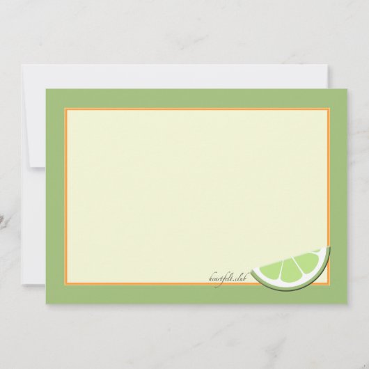 Invitation Citrus d'été (Dos)