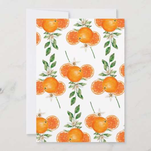 Invitation Citrus Elle A Trouvé Sa Fête des mariées Squeeze (Dos)