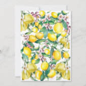 Invitation Citrus Elle A Trouvé Sa Principale Fête des mariée (Dos)