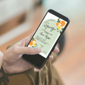 Invitation Citrus Elle A Trouvé Sa Principale Fête des mariée