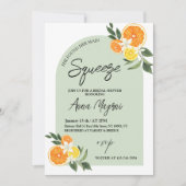 Invitation Citrus Elle A Trouvé Sa Principale Fête des mariée (Devant)