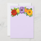 Invitation Citrus Floral Garden Mariage Cocktail Party (Dos)