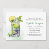 Invitation Citrus Fruit Drink Cocktail Fête des mariées (Devant)