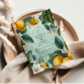 Invitation Citrus Garden Botanical Wedding