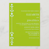Invitation Citrus Green & Coastal Blue Engagement Party (Devant)