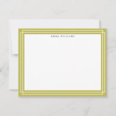Invitation Citrus Green Frame Note Card (Devant)
