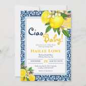 Invitation Citrus Lemon Amalfi Coast Ciao Baby shower (Devant)