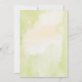 Invitation Citrus Lemon Wreath Mariage jaune Enregistrer les  (Dos)